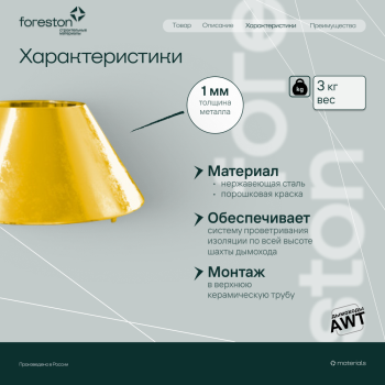 Конус AWT, d 200, желтый