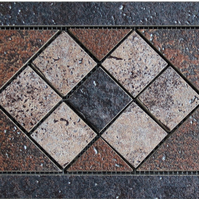 Ступень флорентийская Exagres 330*330*12 мм Metalica Basalt (3 шт/мп;4 шт/уп;12,7 кг/уп)