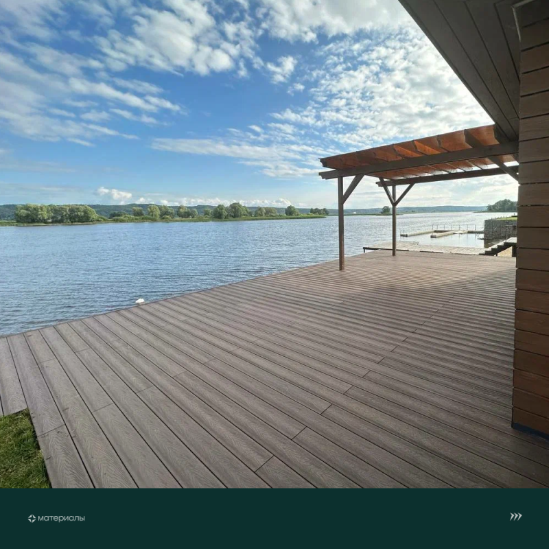 Террасная доска пустотелая с тиснением под дерево/вельвет CM Decking Robust,140*25*3000мм (merbau/мербау)