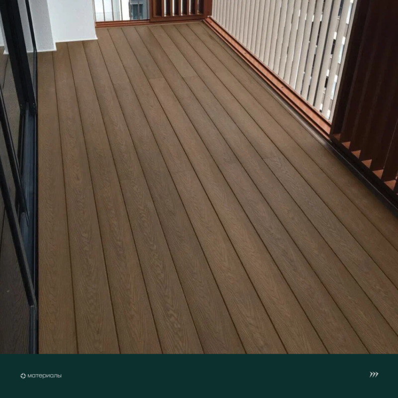Террасная доска пустотелая с тиснением под дерево/вельвет CM Decking Bark,140*25*3000мм (teak/тик)