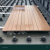 Террасная доска пустотелая с тиснением под дерево/вельвет CM Decking Bark,140*25*3000мм (teak/тик)