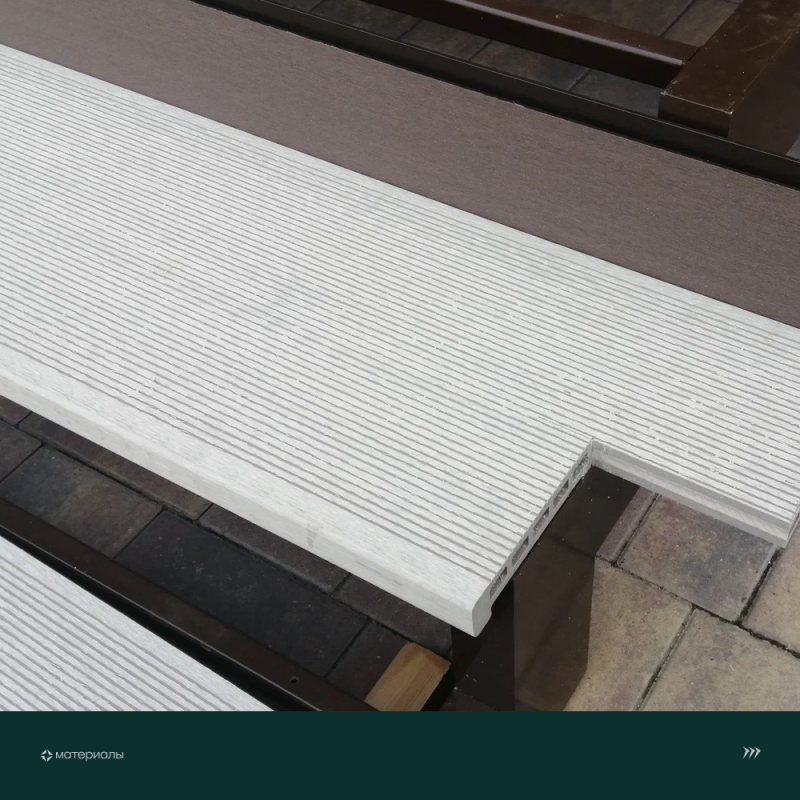 Ступень ДПК CM Decking Stair,305*35*3000мм (ashwood/ясень)