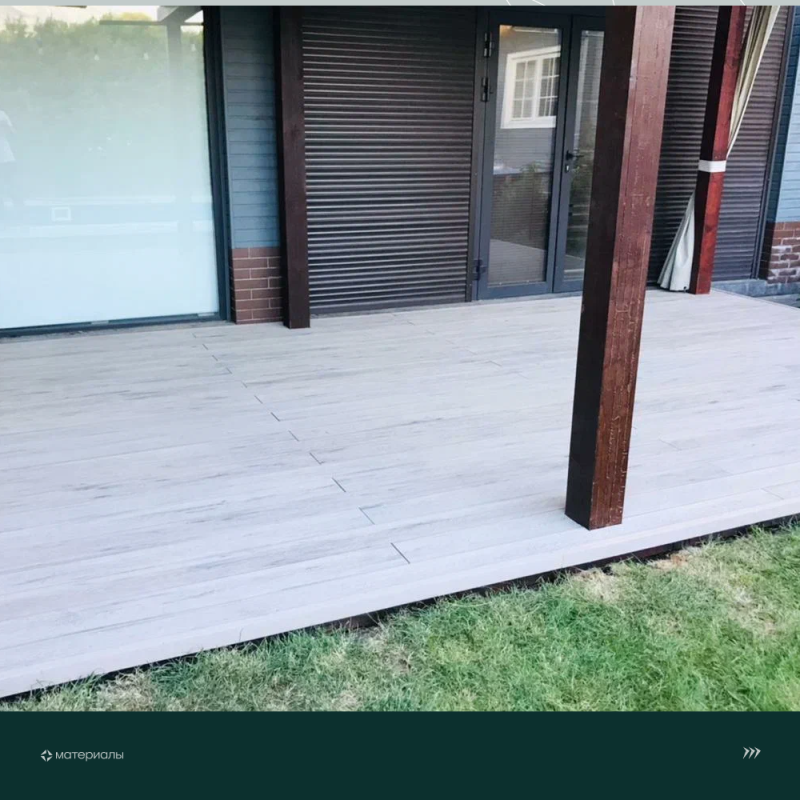 Террасная доска пустотелая с тиснением под дерево/вельвет CM Decking Mix,135*25*3000мм (ashwood/ясень)