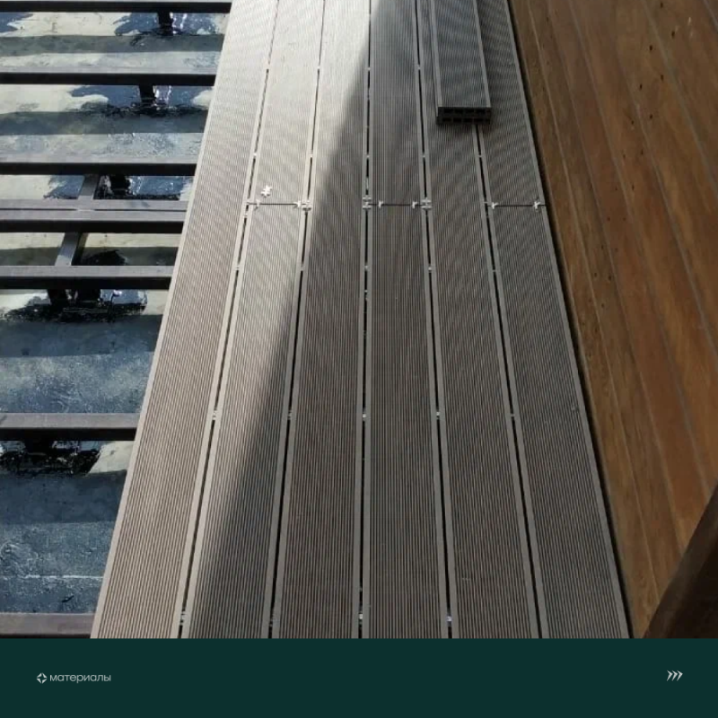 Террасная доска пустотелая с тиснением под дерево/вельвет CM Decking Mix,135*25*3000мм (merbau/мербау)