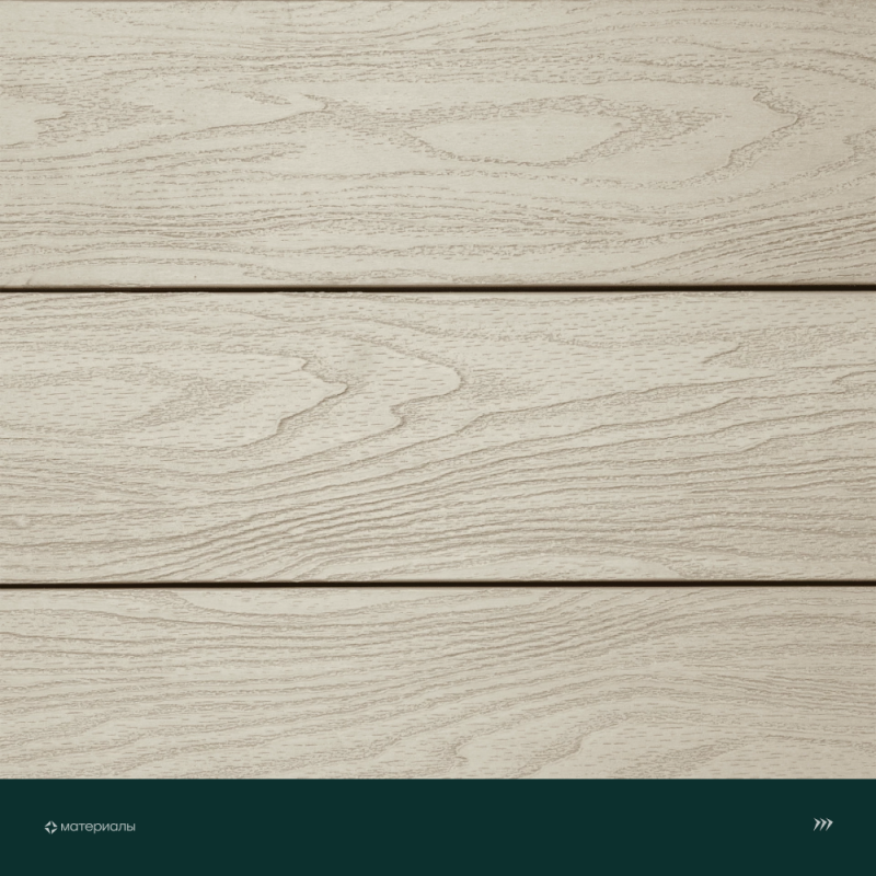 Террасная доска пустотелая с тиснением под дерево/вельвет CM Decking Bark,140*25*3000мм (ashwood/ясень)