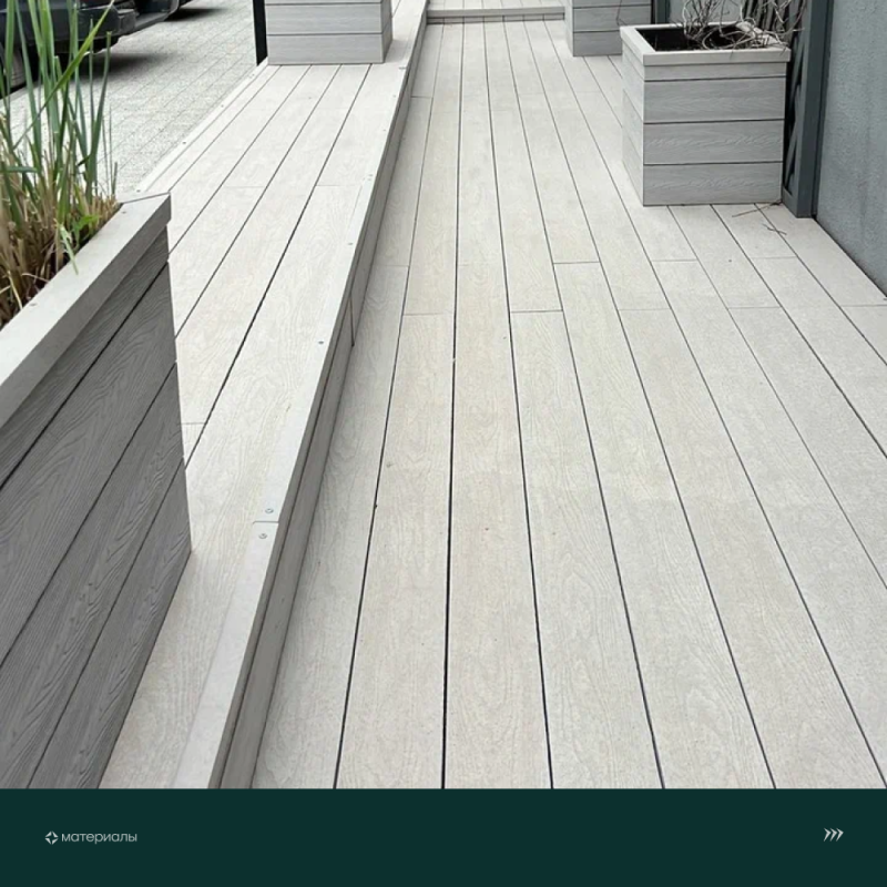 Террасная доска пустотелая с тиснением под дерево/вельвет CM Decking Bark,140*25*3000мм (ashwood/ясень)
