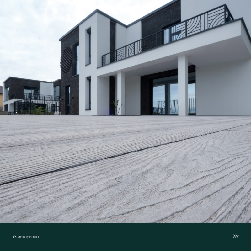 Террасная доска пустотелая с тиснением под дерево/вельвет CM Decking Robust,140*25*3000мм (ashwood/ясень)