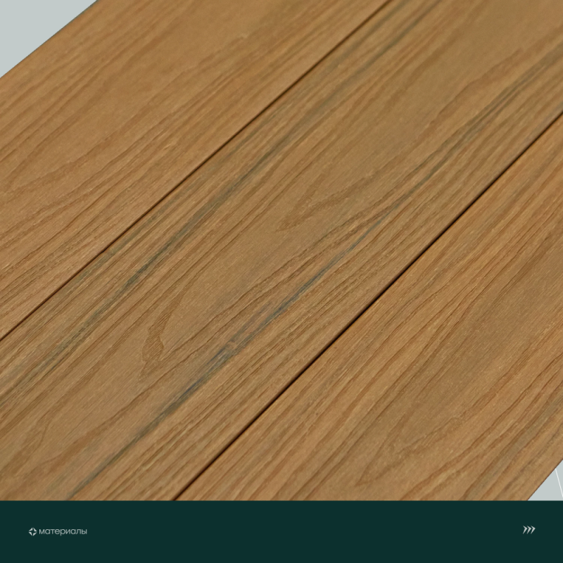 Террасная доска пустотелая с тиснением под дерево CM Decking Reverse,138*23*3000мм (teak-redwood/тик-рэдвуд)
