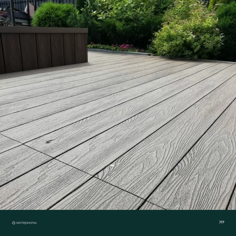Террасная доска пустотелая с тиснением под дерево/вельвет CM Decking Bark,140*25*3000мм (merbau/мербау)