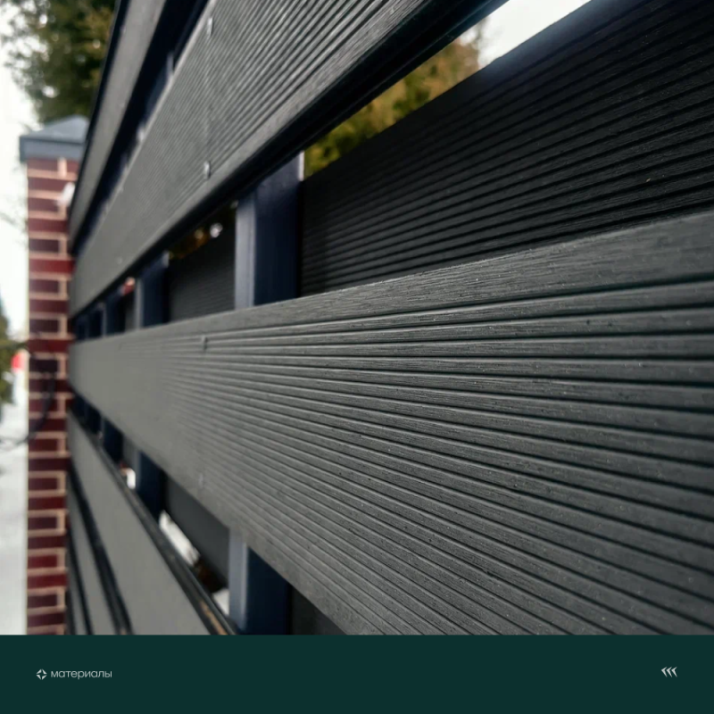 Террасная доска пустотелая с тиснением под дерево/вельвет CM Decking Vintage,140*25*3000мм (black wood/черное дерево)