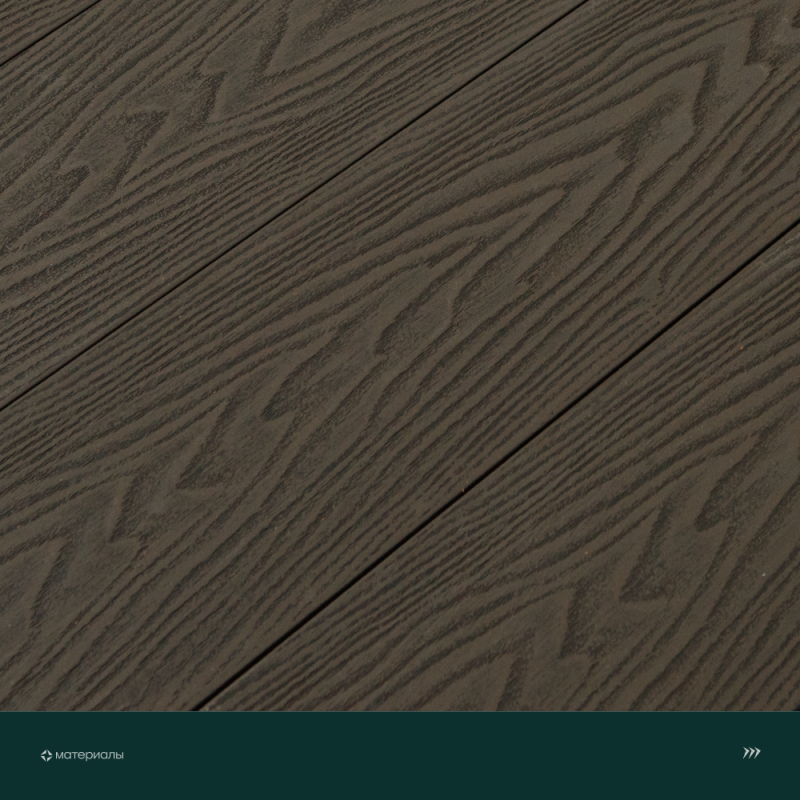 Террасная доска пустотелая с тиснением под дерево/вельвет CM Decking Vintage,140*25*3000мм (wenge/венге)