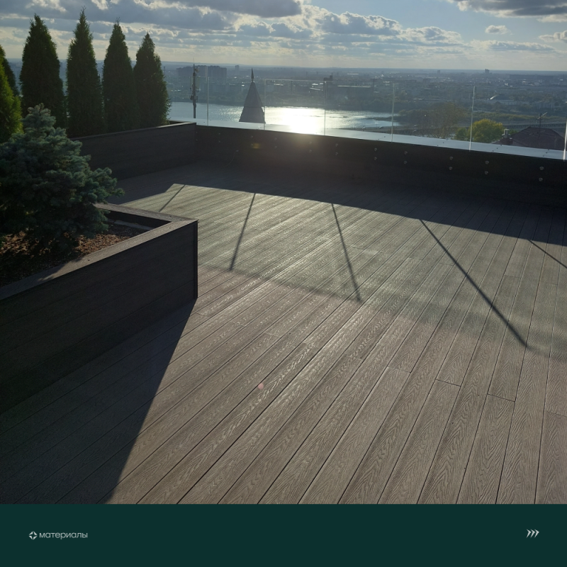 Террасная доска пустотелая с тиснением под дерево/вельвет CM Decking Vintage,140*25*3000мм (wenge/венге)