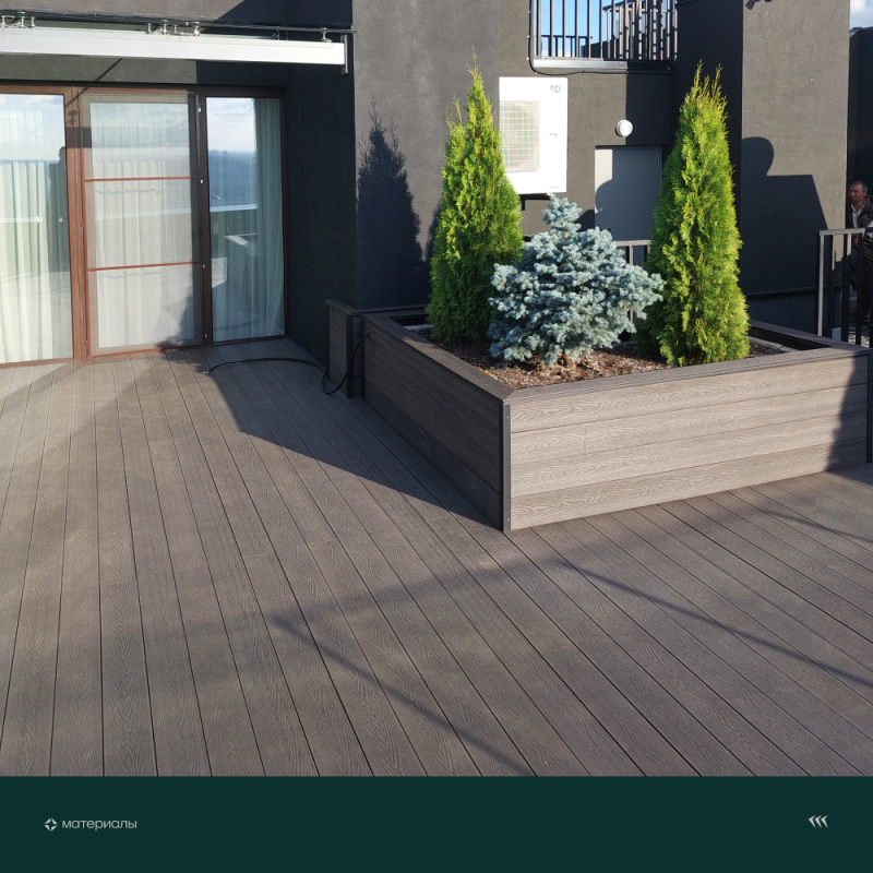 Террасная доска пустотелая с тиснением под дерево/вельвет CM Decking Vintage,140*25*3000мм (wenge/венге)