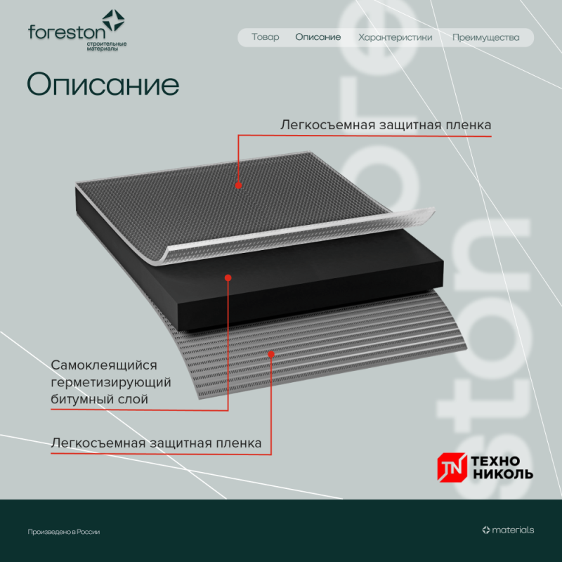 Герметизирующая лента Технониколь Nicoband Duo двусторонняя 3мх10см